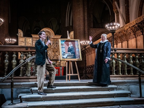 Præsentation af biskoppens portræt